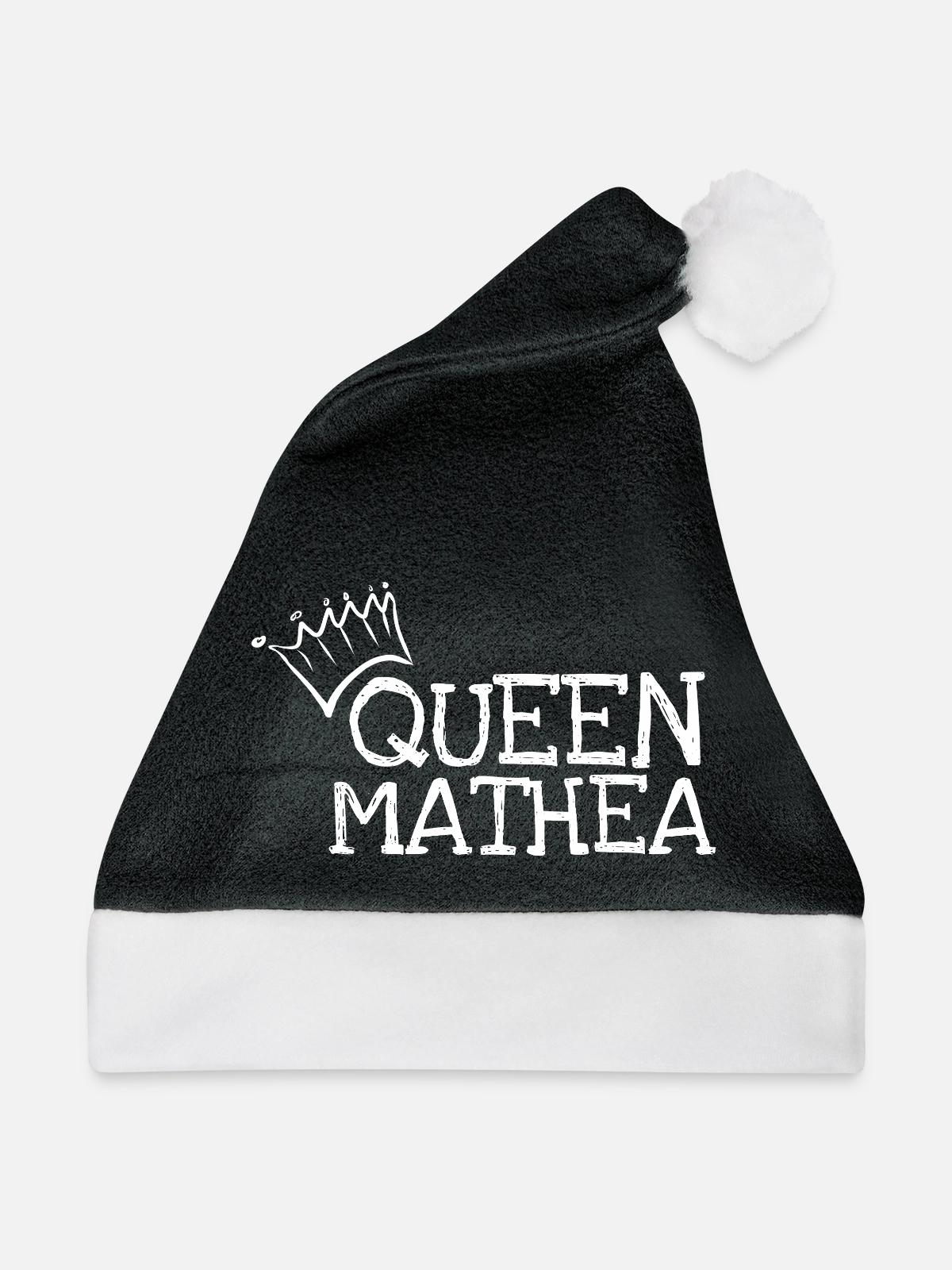 Influencer Mathea - Weihnachtsmütze - Schwarz/Weiß - Vorne