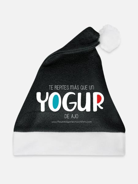 Knoblauchjoghurt (dunkel) - Weihnachtsmütze - Schwarz/Weiß