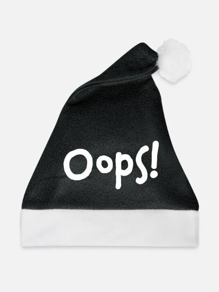 Oops! – I did it again... - Weihnachtsmütze - Schwarz/Weiß