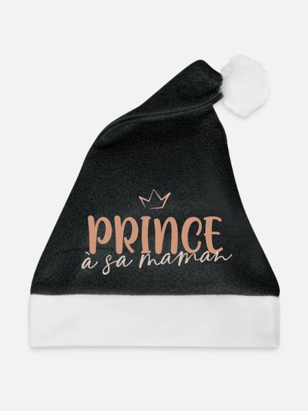 Prinz für seine Mutter - Weihnachtsmütze - Schwarz/Weiß