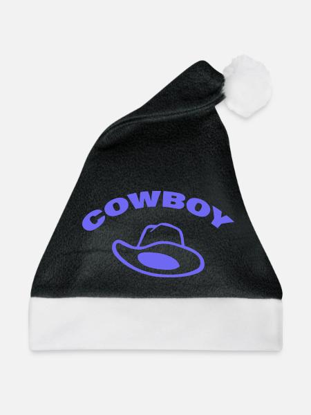 COWBOY - Weihnachtsmütze - Schwarz/Weiß