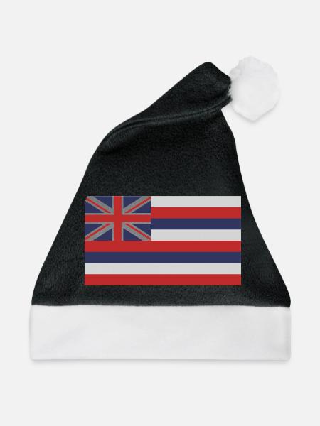 Bundesstaat Hawaii - Weihnachtsmütze - Schwarz/Weiß