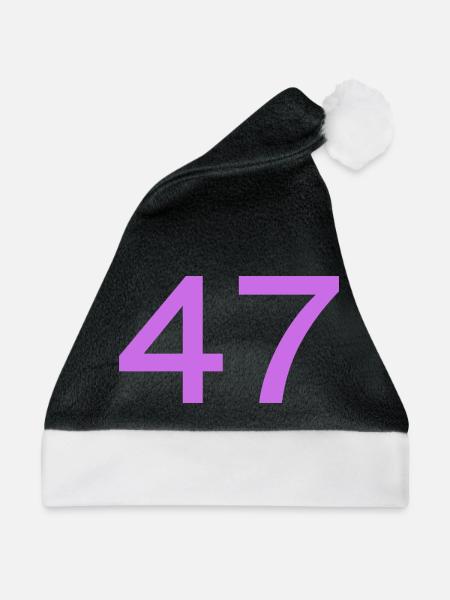 47 - Weihnachtsmütze - Schwarz/Weiß