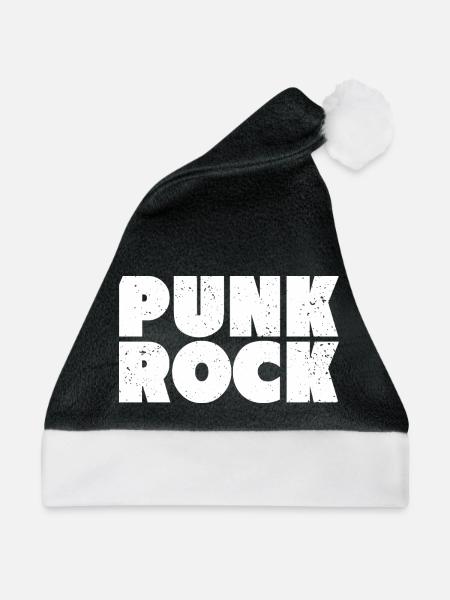 Punkrock Mutige Typografie - Weihnachtsmütze - Schwarz/Weiß