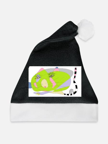 Elefant - Weihnachtsmütze - Schwarz/Weiß