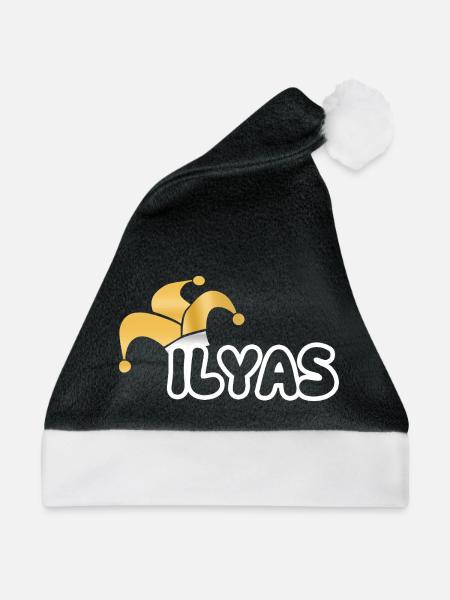 Fastnacht Ilyas - Weihnachtsmütze - Schwarz/Weiß