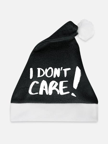 I don't care (I don't care, I don't care) - Weihnachtsmütze - Schwarz/Weiß