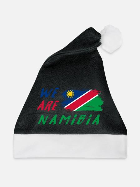 Wir sind Namibia - Weihnachtsmütze - Schwarz/Weiß