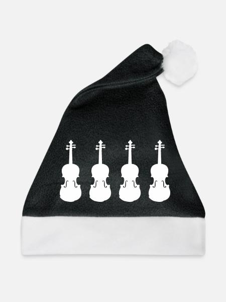 Retro Violinen Modelle - Weihnachtsmütze - Schwarz/Weiß