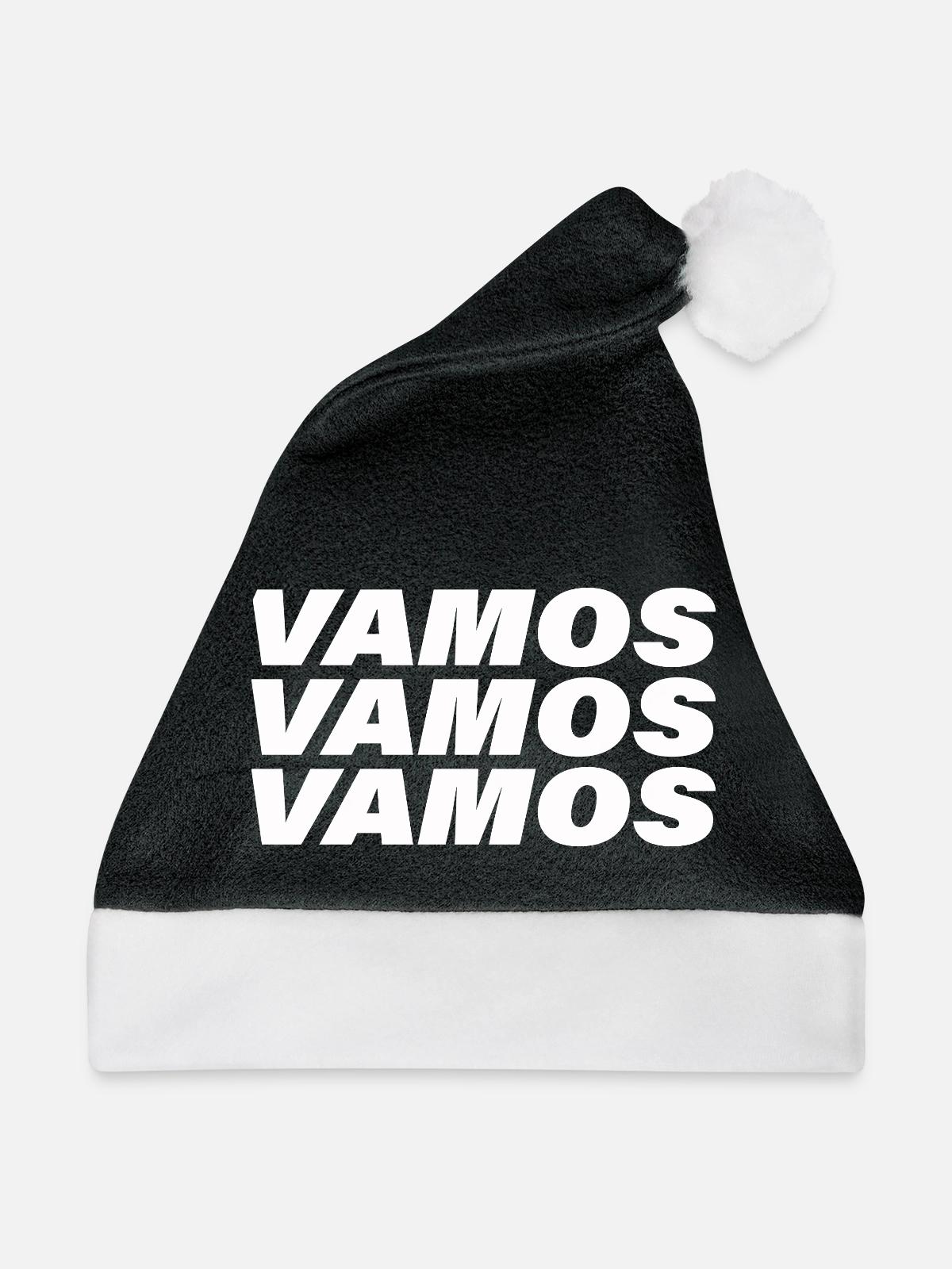VAMOS - Weihnachtsmütze - Schwarz/Weiß - Vorne