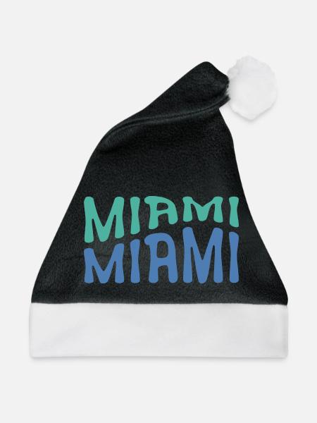 Miami Duo Typo - Weihnachtsmütze - Schwarz/Weiß