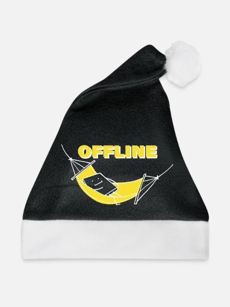 OFFLINE - Weihnachtsmütze - Schwarz/Weiß - Vorne