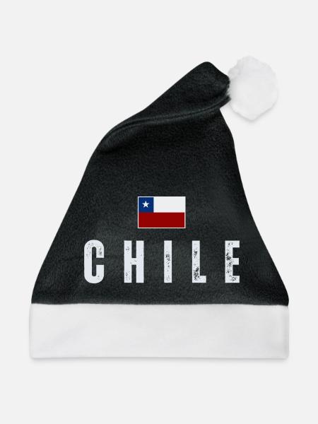 Ich liebe Chile, chilenischen Stolz - Weihnachtsmütze - Schwarz/Weiß - Vorne
