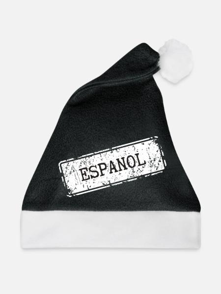 Minimalist Espanol Schriftzug - Weihnachtsmütze - Schwarz/Weiß