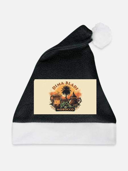 Marokkanisches Vintage-Lounge-Café - Weihnachtsmütze - Schwarz/Weiß - Vorne