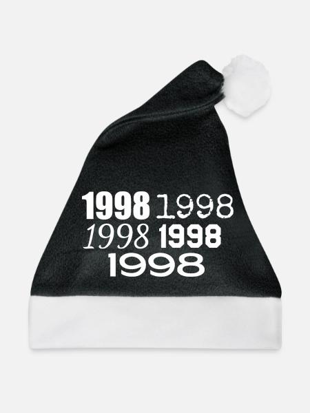 1998 - Weihnachtsmütze - Schwarz/Weiß