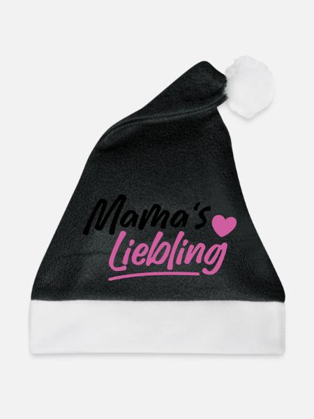 Mama's Liebling - Weihnachtsmütze - Schwarz/Weiß