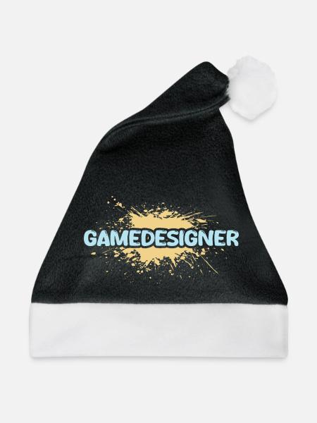 Beruf Gamedesigner - Weihnachtsmütze - Schwarz/Weiß