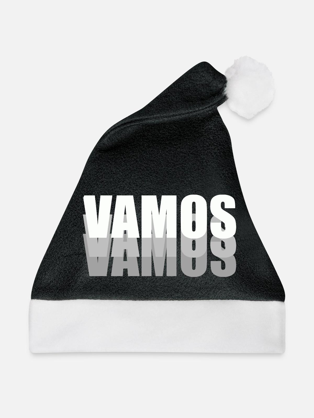 VAMOS - Weihnachtsmütze - Schwarz/Weiß - Vorne