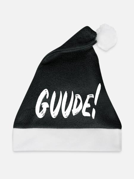Guude! - Weihnachtsmütze - Schwarz/Weiß