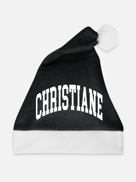 Christiane - Weihnachtsmütze - Schwarz/Weiß - Vorne