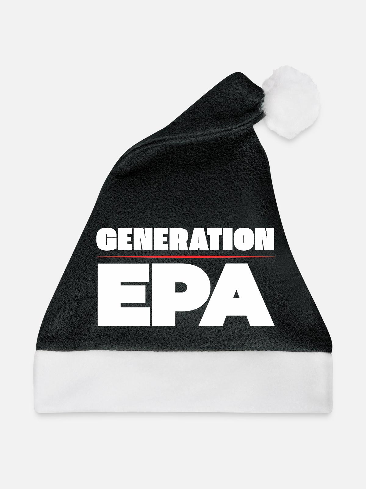 Generation EPA - Weihnachtsmütze - Schwarz/Weiß - Vorne