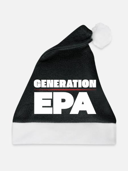 Generation EPA - Weihnachtsmütze - Schwarz/Weiß - Vorne