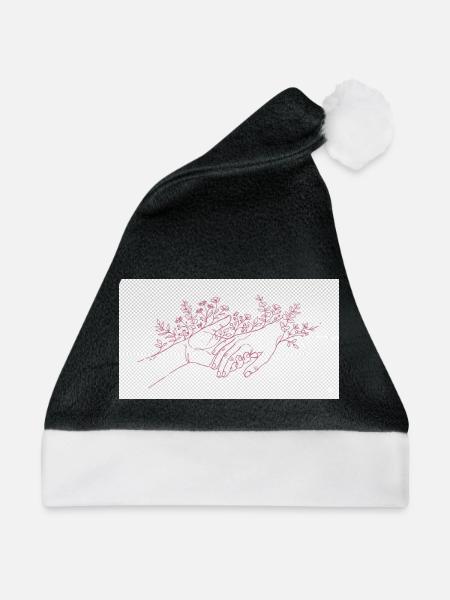 Hand der Beschützerin - Weihnachtsmütze - Schwarz/Weiß