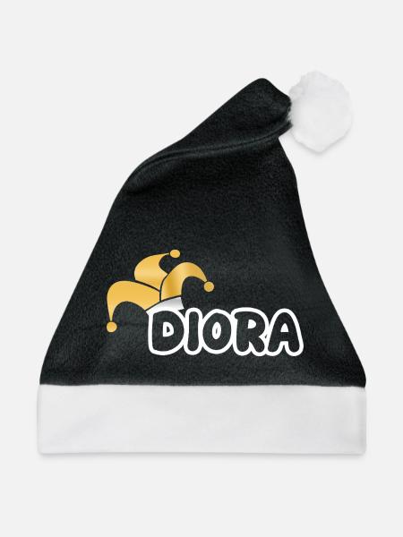 Fastnacht Diora - Weihnachtsmütze - Schwarz/Weiß