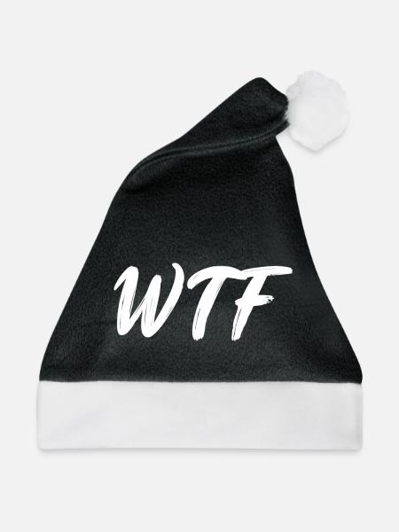 WTF - Weihnachtsmütze - Schwarz/Weiß