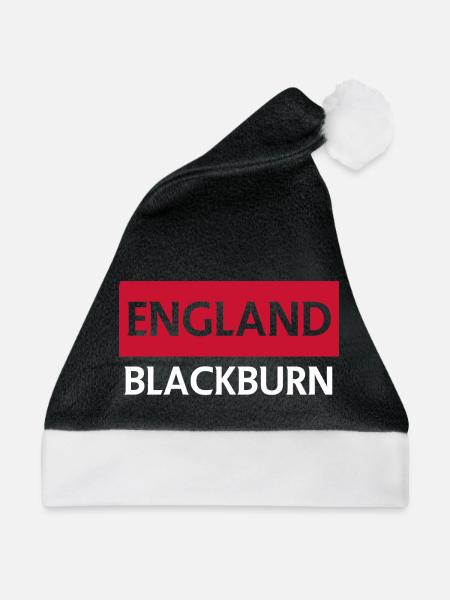 England Blackburn Emblem Design - Weihnachtsmütze - Schwarz/Weiß