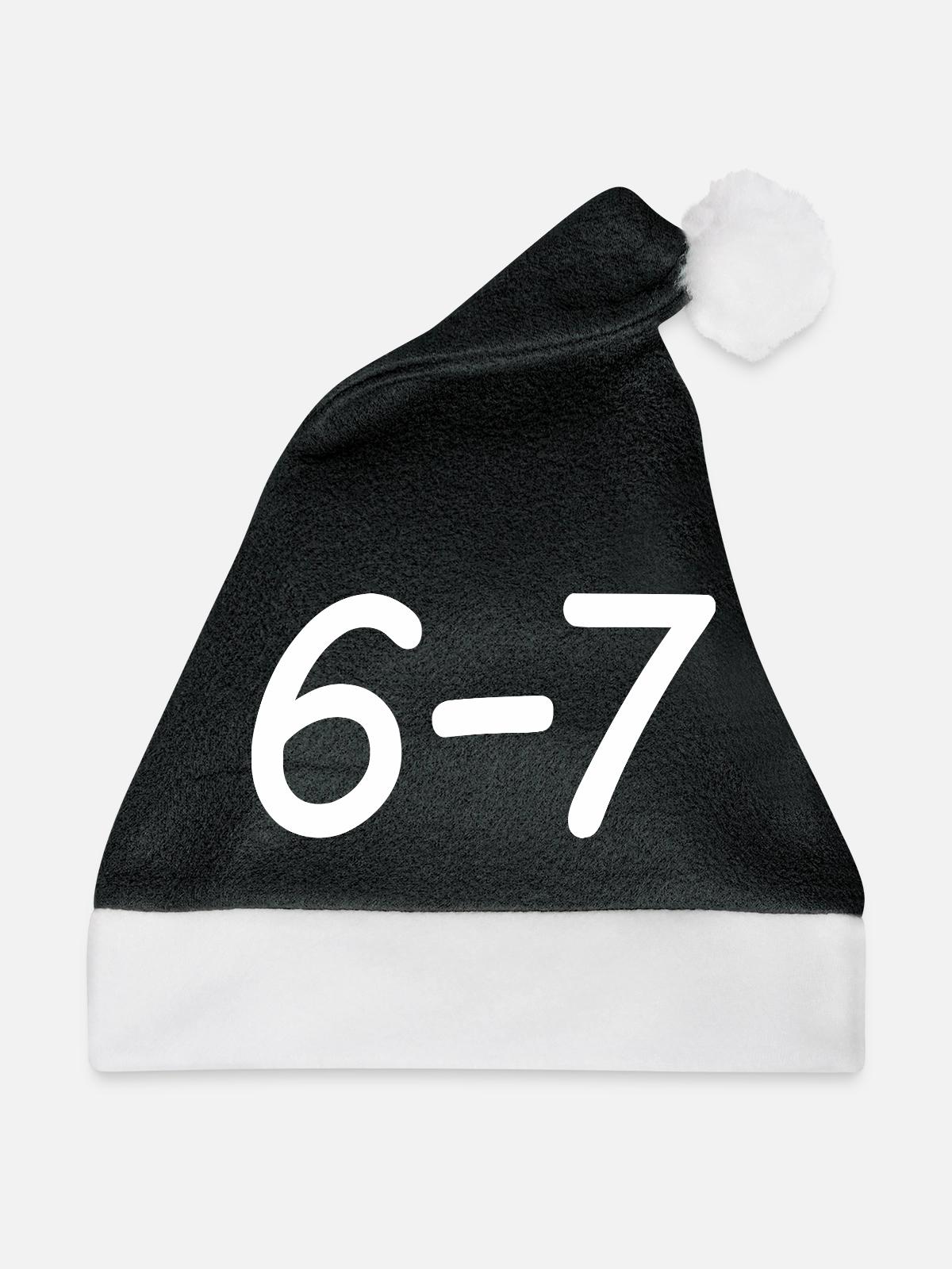 67 - Weihnachtsmütze - Schwarz/Weiß - Vorne