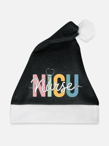 Regenbogenpflegekraft Design - Weihnachtsmütze - Schwarz/Weiß