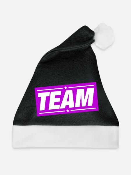Team Design - Weihnachtsmütze - Schwarz/Weiß