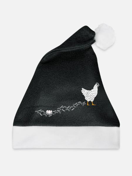 Hühnerflüsterer Huhn Hühnerhalter Hühner - Weihnachtsmütze - Schwarz/Weiß