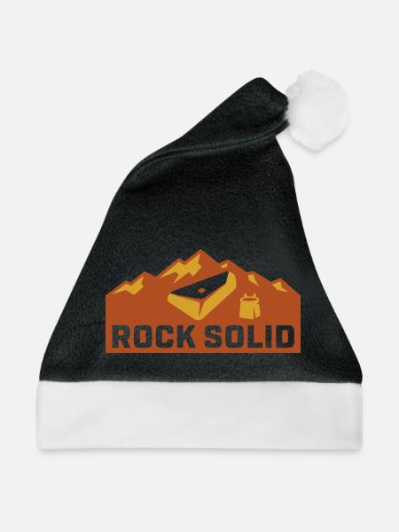 Boulder Felsen Chalkbag Icon - Weihnachtsmütze - Schwarz/Weiß