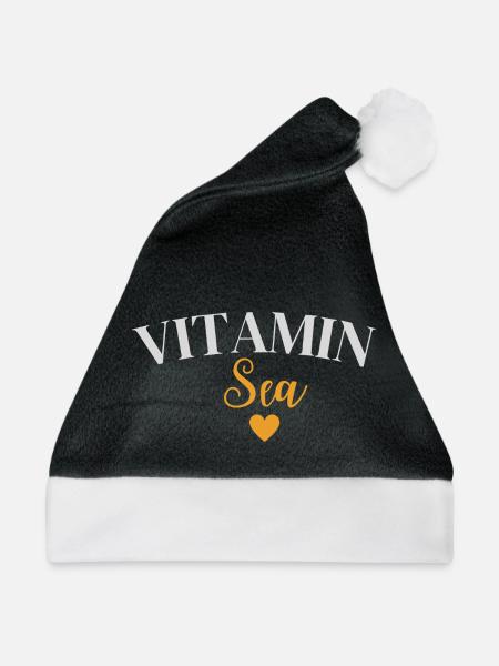 Vitamin Sea - Weihnachtsmütze - Schwarz/Weiß