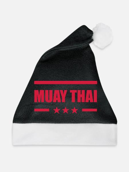 Muay Thai - Weihnachtsmütze - Schwarz/Weiß