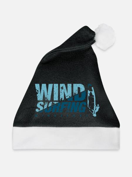 WINDSURFING BLEU Windsurfen - Weihnachtsmütze - Schwarz/Weiß