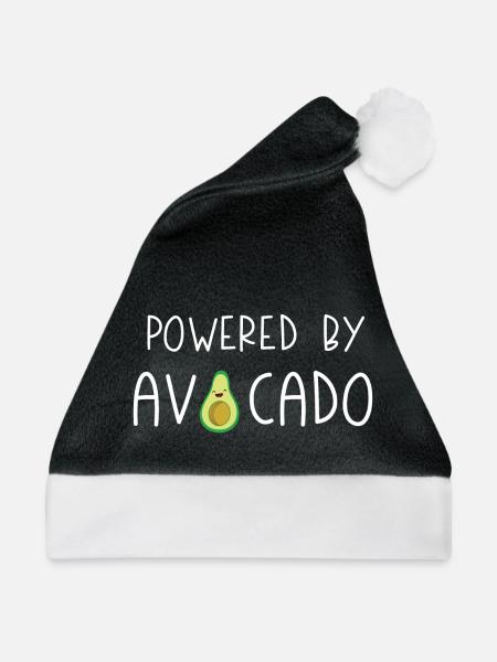 Angetrieben von Avocado - Weihnachtsmütze - Schwarz/Weiß