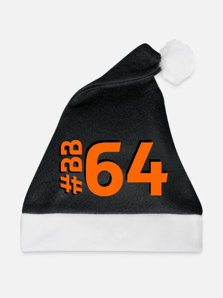 BB64 - Weihnachtsmütze - Schwarz/Weiß