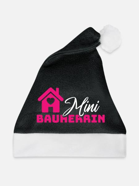 Bitte Design hochladen - Weihnachtsmütze - Schwarz/Weiß