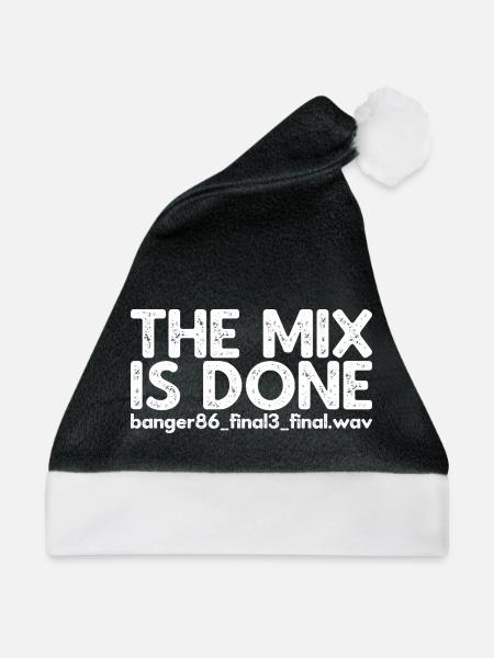 The Mix Is Done - Weihnachtsmütze - Schwarz/Weiß