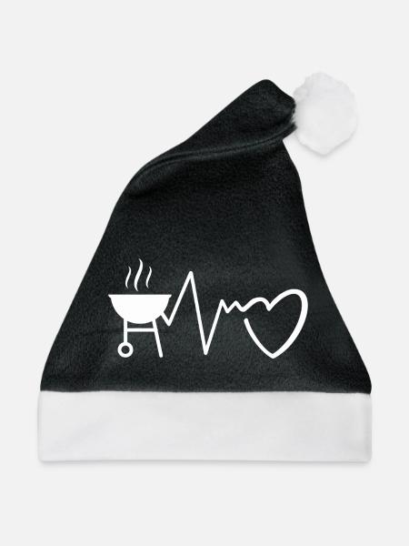 Grillherz Rhythmus - Weihnachtsmütze - Schwarz/Weiß