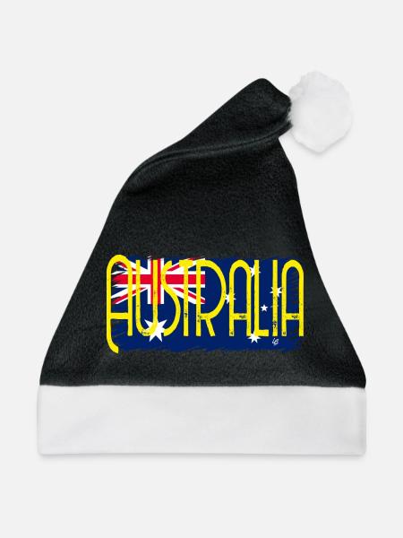 Australien zwei - Weihnachtsmütze - Schwarz/Weiß