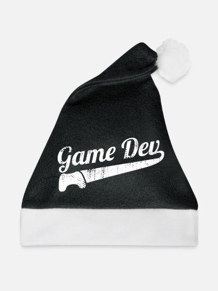 Spielentwickler - Weihnachtsmütze - Schwarz/Weiß