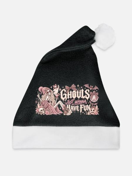 Ghouls just wanna have fun - Weihnachtsmütze - Schwarz/Weiß