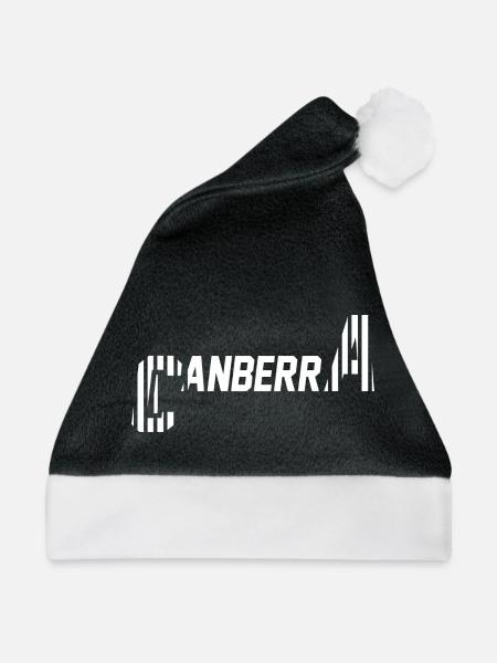 Canberra - Weihnachtsmütze - Schwarz/Weiß - Vorne