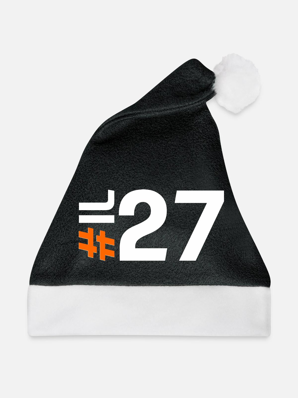 IL27-KARTON - Weihnachtsmütze - Schwarz/Weiß - Vorne