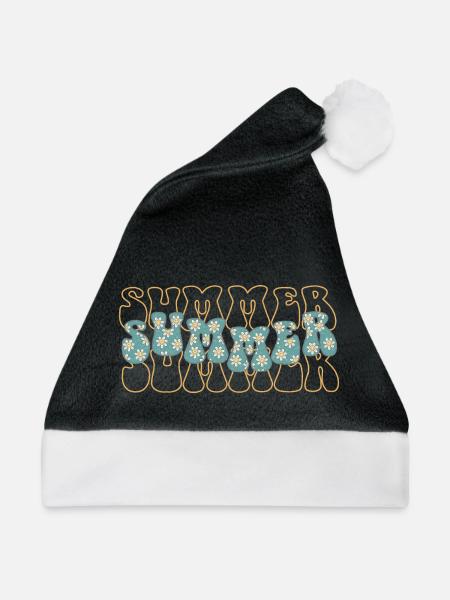 Sommer - Weihnachtsmütze - Schwarz/Weiß